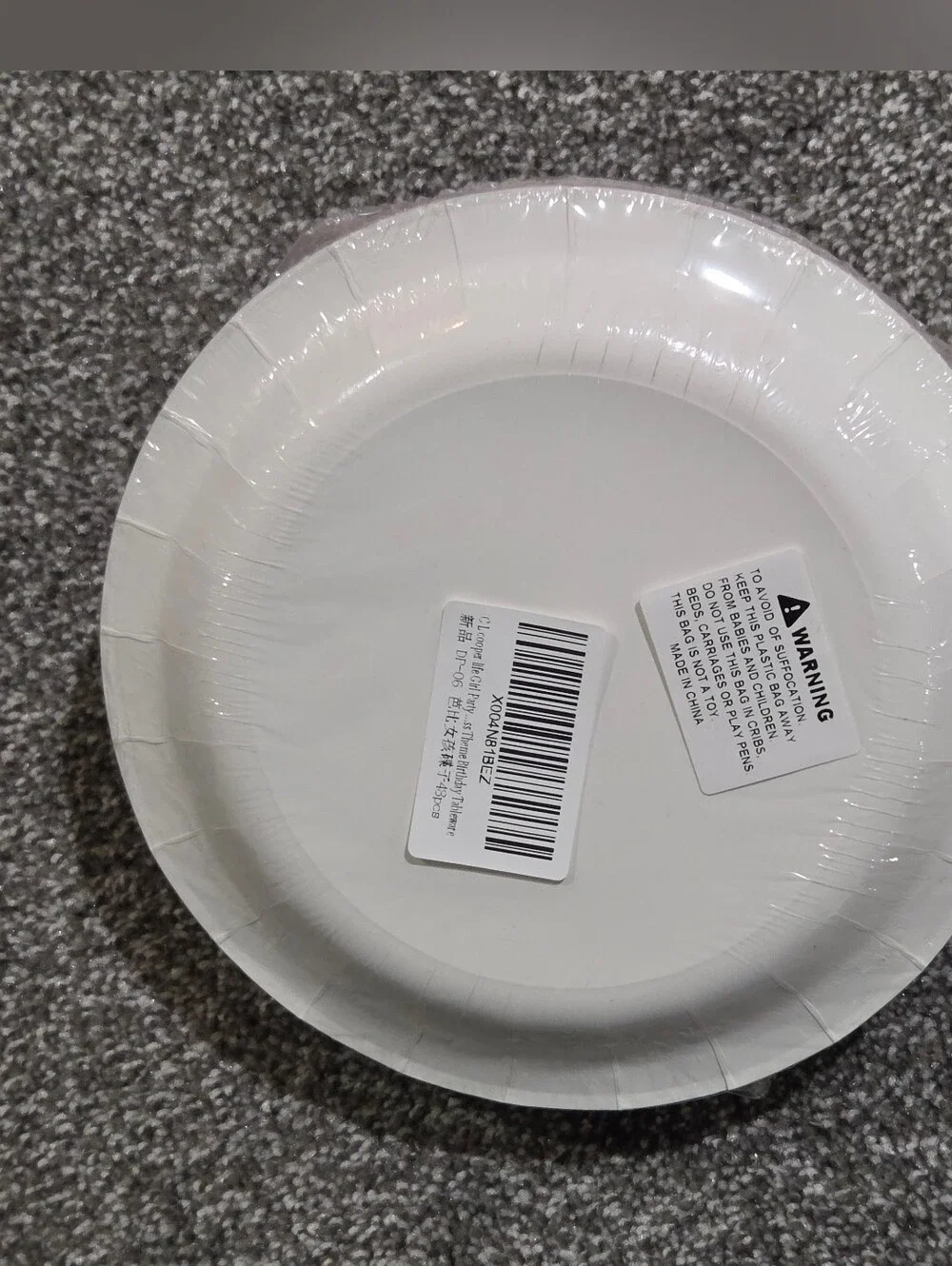New Happy Birthday Pink & Black Barbie Paper Plates, 7